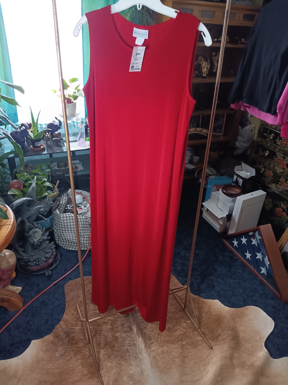 Sleeveless Red Maxi Dress by Forever 21 - Easy Jersey Fit